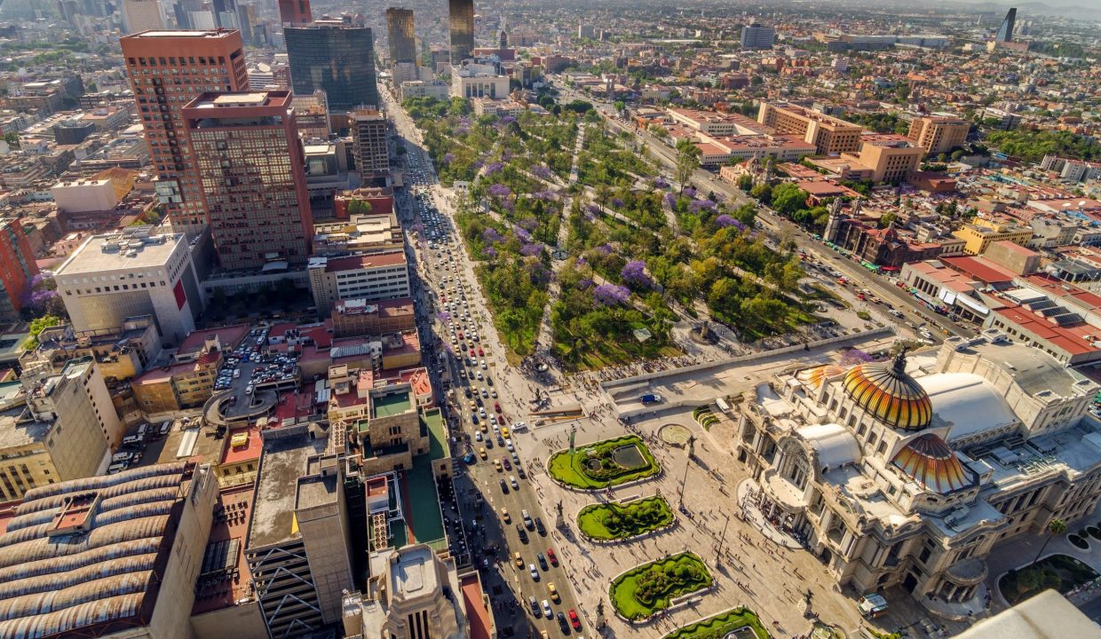 Mexico City departamentos vista aera