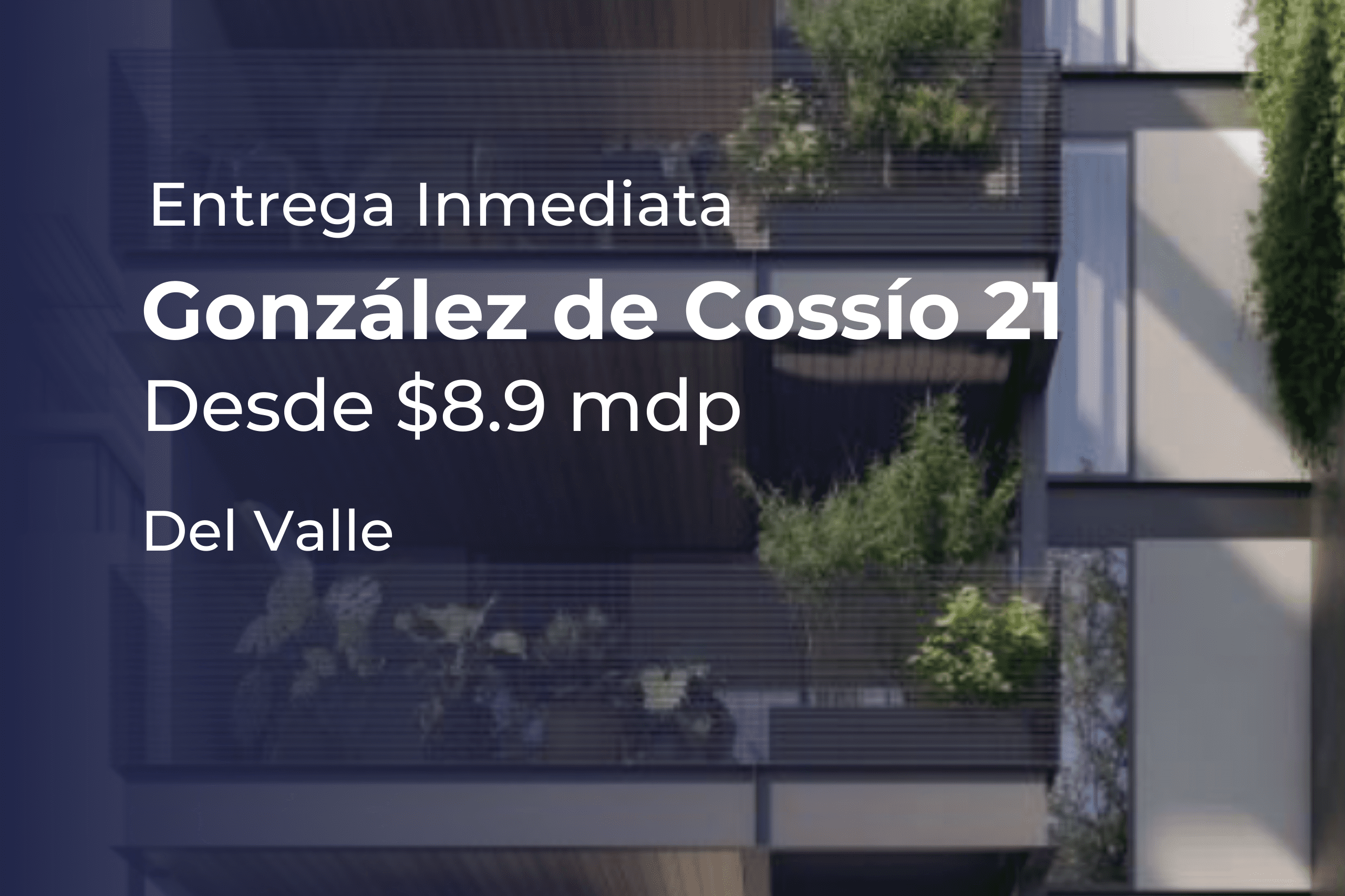 González de Cossio 21-  Del Valle